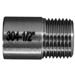 Ниппель приварной нержавеющий, AISI304 DN15 (1/2"), (CF8), PN16, NK-NE15/4