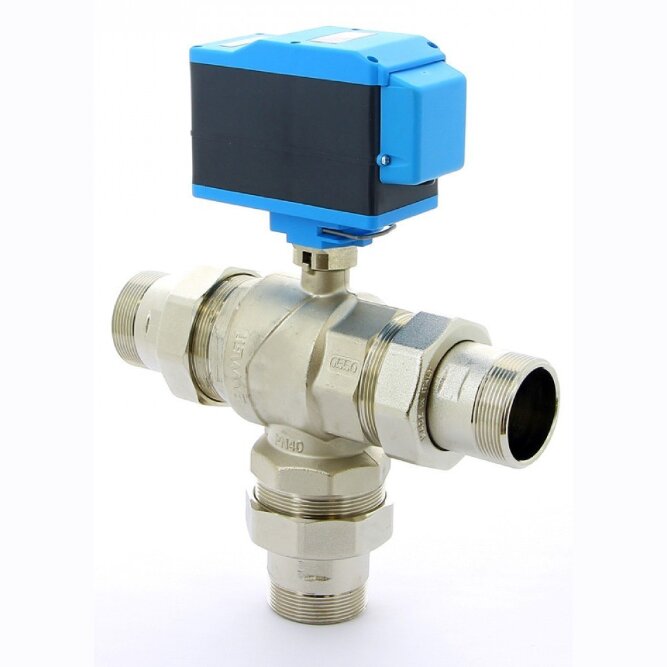 Кран трехходовой с сервоприводом 2" Modulo-3