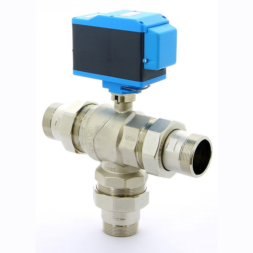 трехходовой смесительный клапан с электроприводом