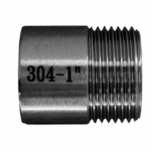 Ниппель приварной нержавеющий, AISI304 DN25 (1&quot;), (CF8), PN16, NK-NE25/4