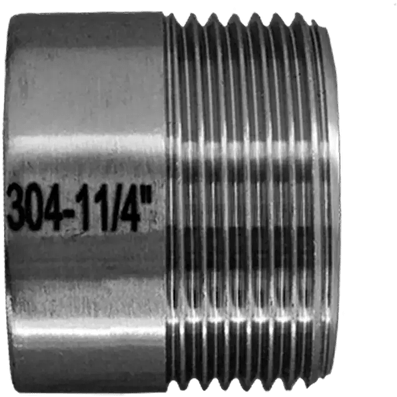 Ниппель приварной нержавеющий, AISI304 DN32 (1_1/4&quot;), (CF8), PN16, NK-NE32/4
