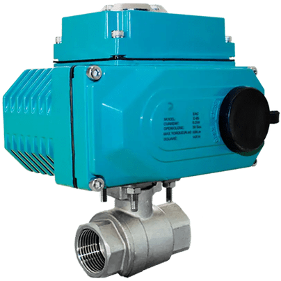 Кран шаровый муфтовый (2PC), AISI304 DN50 (2"), с электроприводом AC 24V (C-05), NK-BMp50/4*PEAL50