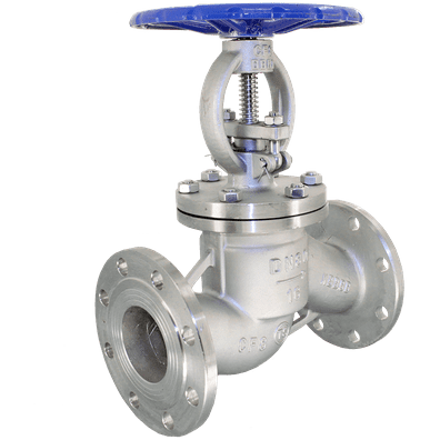 Вентиль запорный фланцевый нержавеющий, AISI304 DN65 (2_1/2"), (CF8), PN16, NK-ZS65f/4