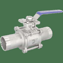 Кран шаровый приварной трехсоставной под привод нержавеющий (3PС), AISI304 DN40 (1_1/2"), (CF8), PN40, NK-BEp40/4