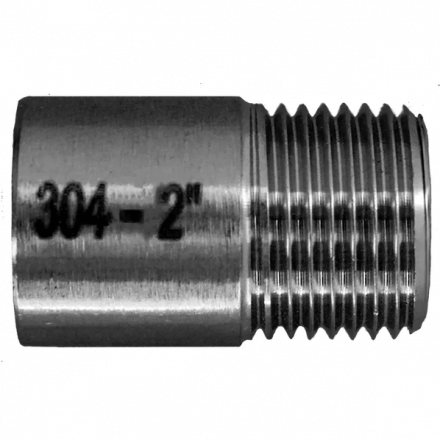 Ниппель приварной нержавеющий, AISI304 DN50 (2&quot;), (CF8), PN16, NK-NE50/4