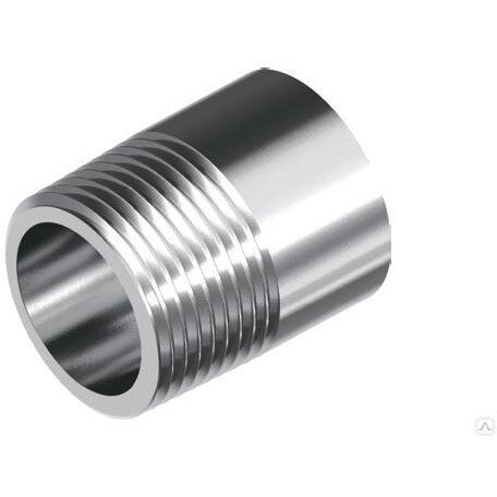 Ниппель приварной нержавеющий, AISI304 DN65 (2_1/2"), (CF8), PN16, NK-NE65/4