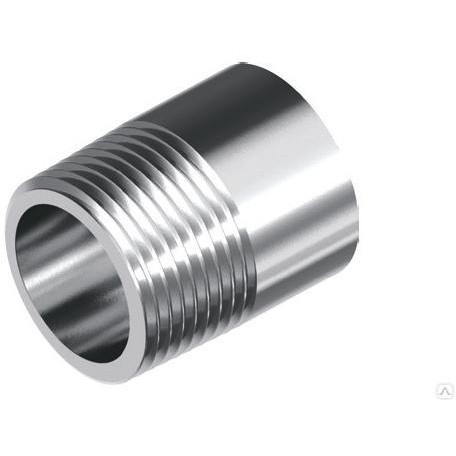 Ниппель приварной нержавеющий, AISI304 DN65 (2_1/2"), (CF8), PN16, NK-NE65/4