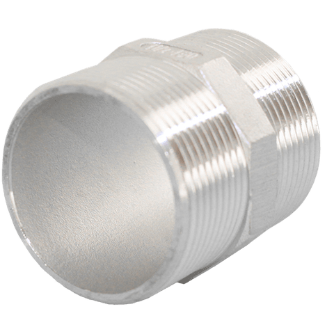 Ниппель резьбовой нержавеющий, AISI304 DN20 (3/4"), (CF8), PN16, NK-NM20/4