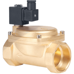Клапан электромагнитный латунный, обратного действия, нормально открытый, DN40 (1_1/2"), PN16, 220AC, 0927600K-220AC