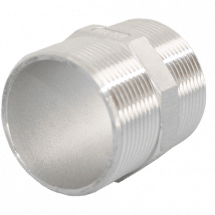 Ниппель резьбовой нержавеющий, AISI304 DN25 (1&quot;), (CF8), PN16, NK-NM25/4