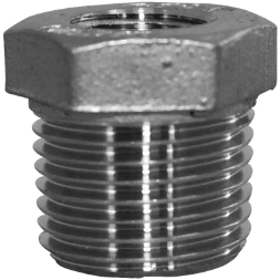 Футорка нержавеющая, AISI304 DN15 x DN 8 (1/2" x 1/4"), (CF8), PN16, NK-FHB15x8/4