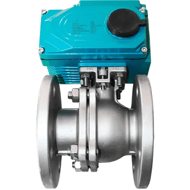 Кран шаровый фланцевый (2PC), AISI304 DN 150 (6"), с электроприводом AC 220V (С-20), NK-BFtp150/4*PEAH200