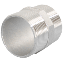 Ниппель резьбовой нержавеющий, AISI316 DN15 (1/2&quot;), (CF8M), PN16, NK-NM15/6