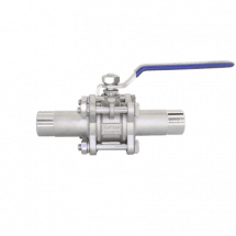 Кран шаровый приварной трехсоставной нержавеющий (3PC), AISI316 DN20 (3/4&quot;), (CF8M), PN63, NK-BE20/6