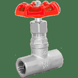 Вентиль запорный муфтовый нержавеющий, AISI304 DN15 (1/2"), (CF8), PN40, NK-ZSm15/4