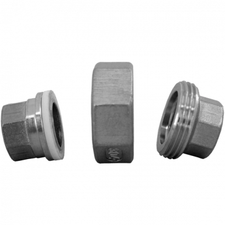 Американка c/c нержавеющая, AISI304 DN15 (1/2&quot;), (CF8), PTFE, PN16, NK-AW/W15/4