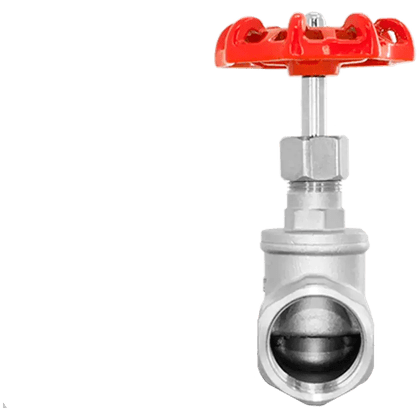 Вентиль запорный муфтовый нержавеющий, AISI304 DN40(1_1/2"), (CF8), PN40, NK-ZSm40/4