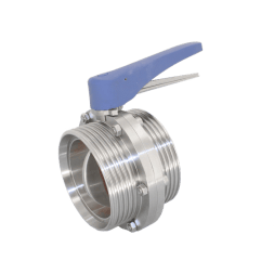 Затвор дисковый резьбовой нержавеющий, AISI304 DN100 (4"), (CF8), PN10, NK-DZm100/4