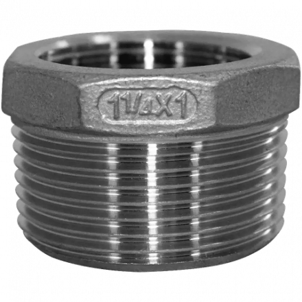 Футорка нержавеющая, AISI304 DN32 x DN25 (1_1/4&quot; x 1&quot;), (CF8), PN16, NK-FHB32x25/4