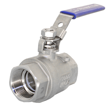 Кран шаровый муфтовый с фиксатором нержавеющий (2PC), AISI304 DN20 (3/4&quot;), (CF8), PN63, NK-BMLf20/4