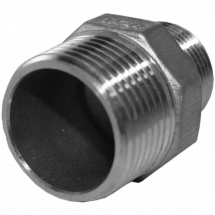 Ниппель резьбовой переходной нержавеющий, AISI304 DN25 х DN20 (1&quot; х 3/4&quot;), (CF8), PN16, NK-NМH25х20/4