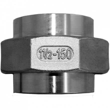 Американка c/c нержавеющая, AISI304 DN40 (1_1/2&quot;), (CF8), PTFE, PN16, NK-AW/W40/4