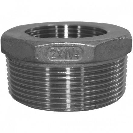 Футорка нержавеющая, AISI304 DN50 x DN32 (2&#039; x 1_1/4&quot;), (CF8), PN16, NK-FHB50x32/4