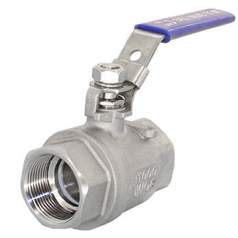 Кран шаровый муфтовый с фиксатором нержавеющий (2PC), AISI304 DN40 (1_1/2&quot;), (CF8), PN63, NK-BMLf40/4