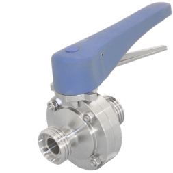 Затвор дисковый резьбовой нержавеющий, AISI304 DN25 (1"), (CF8), PN10, NK-DZm25/4