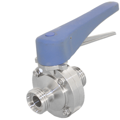 Затвор дисковый резьбовой нержавеющий, AISI304 DN25 (1"), (CF8), PN10, NK-DZm25/4