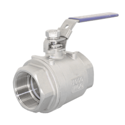 Кран шаровый муфтовый с фиксатором нержавеющий (2PC), AISI304 DN50 (2"), (CF8), PN63, NK-BMLf50/4