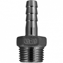 Штуцер елочка нержавеющий, AISI304 DN15 x 10mm (1/2&quot; x 10mm), (CF8), PN16, NK-FHN15x10/4