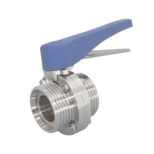 Затвор дисковый резьбовой нержавеющий, AISI304 DN40 (1_1/2"), (CF8), PN10, NK-DZm40/4