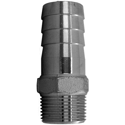 Штуцер елочка нержавеющий, AISI304 DN15 x 15mm (1/2&quot; x 15mm), (CF8), PN16, NK-FHN15x15/4