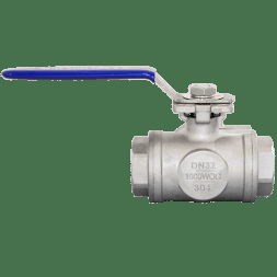 Кран шаровый трехходовой (L-тип) нержавеющий, AISI304 DN32 (1_1/4"), (CF8), PN40, NK-BTl32/4