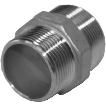 Ниппель резьбовой переходной нержавеющий, AISI304 DN40 х DN32 ( 1_1/2&quot; х 1_1/4&quot;), (CF8), PN16, NK-NМH40х32/4