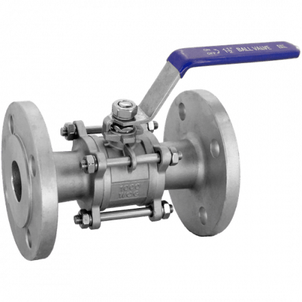 Кран шаровый трехходовой (L-тип) нержавеющий, AISI304 DN50 (2&quot;), (CF8), PN40, NK-BTl50/4
