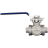 Кран шаровый трехходовой (L-тип) нержавеющий, AISI316 DN 8 (1/4"), (CF8M), PN40, NK-BTl8/6