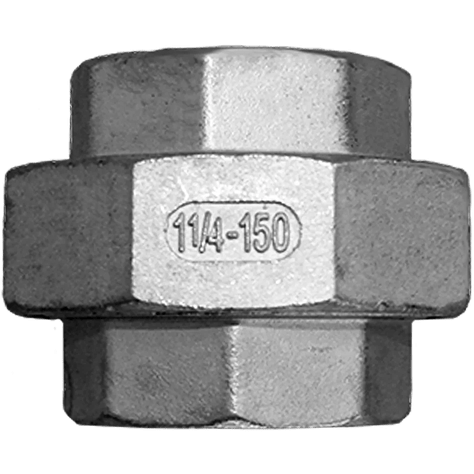 Американка вр/вр нержавеющая, AISI304 DN32 (1_1/4"), (CF8), PTFE, PN16, NK-ADD32/4