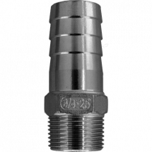 Штуцер елочка нержавеющий, AISI304 DN20 x 25mm (3/4&quot; x 25mm), (CF8), PN16, NK-FHN20x25/4