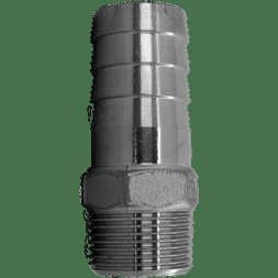 Штуцер елочка нержавеющий, AISI304 DN25 x 25mm (1" x 25mm), (CF8), PN16, NK-FHN25x25/4