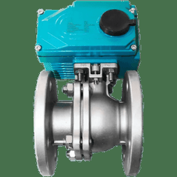 Кран шаровый фланцевый (2PC), AISI304 DN65 (2_1/2"), с электроприводом AC 220V (С-10), NK-BFtp65/4*PEAH100