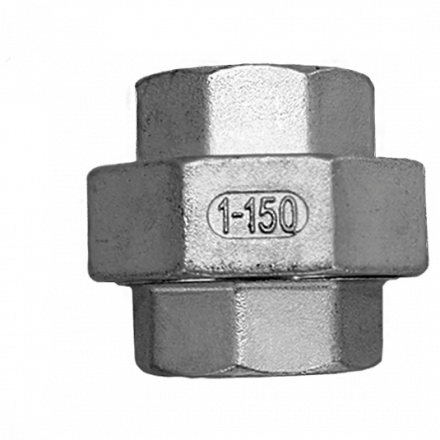 Американка вр/вр нержавеющая, AISI304 DN80 (3&quot;), (CF8), PTFE, PN16, NK-ADD80/4