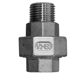 Американка нр/вр нержавеющая, AISI304 DN15 (1/2"), (CF8), PTFE, PN16, NK-ADM15/4