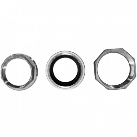 Американка нр/вр нержавеющая, AISI304 DN15 (1/2&quot;), (CF8), PTFE, PN16, NK-ADM15/4