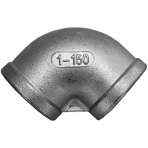 Отвод резьбовой вр/вр нержавеющий, AISI304 DN25 (1&quot;), (CF8), PN16, NK-FEDD25/4