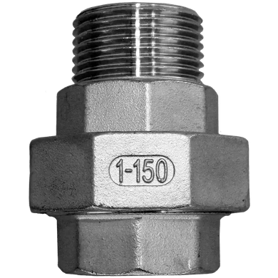 Американка нр/вр нержавеющая, AISI304 DN25 (1&quot;), (CF8), PTFE, PN16, NK-ADM25/4