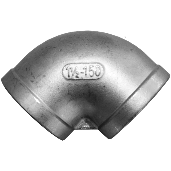 Отвод резьбовой вр/вр нержавеющий, AISI304 DN40(1_1/2), (CF8), PN16, NK-FEDD40/4