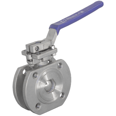 Кран шаровый межфланцевый под привод нержавеющий (1PC), AISI304 DN25 (1"), (CF8), PN16, NK-BIFp25/4