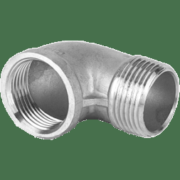 Отвод резьбовой вр/нр нержавеющий, AISI304 DN40(1_1/2), (CF8), PN16, NK-FEDM40/4